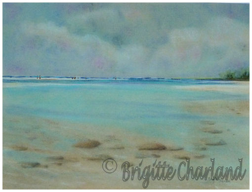 image, pastel plage brigitte charland