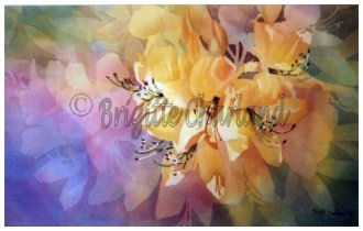 image aquarelle, brigitte charland, fleurs